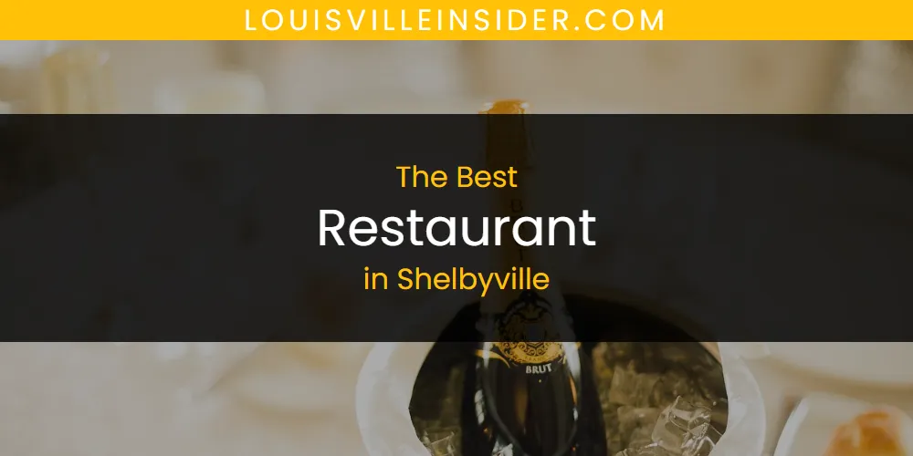 Shelbyville's Best Restaurant featured